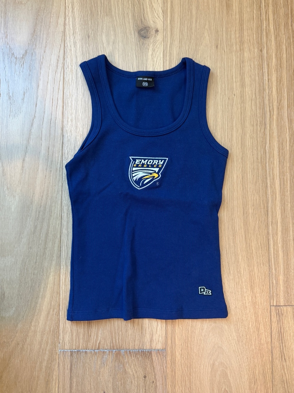 Emory Eagles Navy Blue Tank Top